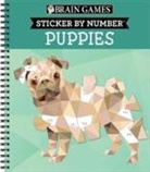 Brain Games, New Seasons, Publications International Ltd - Brain Games - Sticker by Number: Puppies (14 Images to Sticker)