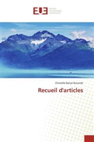Christelle Banze Butunde - Recueil d'articles