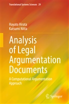 Hayato Hirata, Katsumi Nitta - Analysis of Legal Argumentation Documents