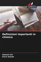 Rakesh Giri, Parin Shaikh - Definizioni importanti in chimica
