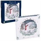 Kartenbox. Doppelkarte. Tom Smith - Luxury - Snowman FSC