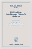 Eberhard Eichenhofer, Eberhard Eichenhofer u a, Stephan Kirste, Stephan Kirste u a, Michael Pawlik, Michael Pawlik u a... - 200 Jahre Hegels Grundlinien der Philosophie des Rechts.