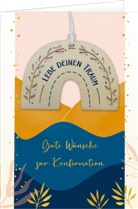 Grußkarte - Gute Wünsche zur Konfirmation - Regenbogen