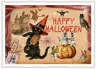 Postkarte / Happy Halloween / quer