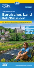 Allgemeiner Deutscher Fahrrad-Club e.V. (ADFC), Bike, BVA BikeMedia GmbH, Allgemeiner Deutscher Fahrrad-Club e V (ADFC - ADFC-Regionalkarte Bergisches Land Köln/Düsseldorf 1:75.000, reiß- und wetterfest, GPS-Tracks Download