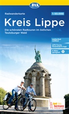 BVA BikeMedia GmbH, BVA BikeMedia GmbH, Kreis Lippe, Lippe - Radwanderkarte BVA Kreis Lippe Die schönsten Radtouren im östlichen Teutoburger Wald 1:50.000, reiß- und wetterfest, GPS-Tracks Download & App, E-Bike-geeignet