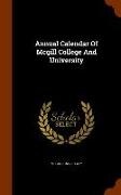 Mcgill University - Annual Calendar Of Mcgill College And University