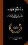 Henry Matthias Booth, George Barrell Cheever, Henry T. Cheever - Memorabilia of George B. Cheever, D. D.: Late Pastor of the Church of the Puritans, Union Square, New York, and of his Wife, Elizabeth Wetmore Cheever