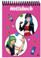 E&amp;Z Verlag GmbH - A 5 Notizblock Manga Quinn und Enora, pink, blanko