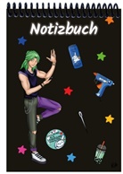 E&amp;Z Verlag GmbH - A 4 Notizblock Manga Quinn, schwarz, liniert