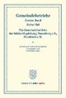 Carl Johannes Fuchs, Carl Johannes Fuchs - Die Gemeindebetriebe der Städte Magdeburg, Naumburg a.S., Frankfurt a.M.. Bd.2, Tl. 3