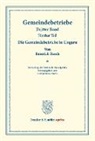 Emerich Basch, Carl Johannes Fuchs, Carl Johannes Fuchs - Die Gemeindebetriebe in Ungarn.