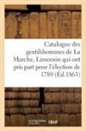 Louis De La Roque, La roque-l - Catalogue des gentilshommes de la