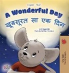 Kidkiddos Books, Sam Sagolski - A Wonderful Day (English Hindi Bilingual Children's Book)
