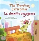 Kidkiddos Books, Rayne Coshav - The Traveling Caterpillar (English French Bilingual Children's Book for Kids)