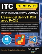 Patrice Rey - ITC - MPSI - Essentiel De Python Avec PyQt5