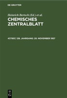 Heinrich Bertsch, Wilhelm Klemm, Maximilian Pflücke - Chemisches Zentralblatt - 47/1957, 128. Jahrgang: 20. November 1957