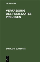 Degruyter - Verfassung des Freistaates Preußen