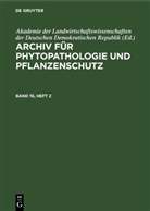 Akademie der Landwirtschaftswissenschaften der Deutschen Demokratischen Republik - Archiv für Phytopathologie und Pflanzenschutz - Band 16, Heft 2: Archiv für Phytopathologie und Pflanzenschutz. Band 16, Heft 2