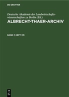 Deutsche Akademie der Landwirtschaftswissenschaften zu Berlin - Albrecht-Thaer-Archiv - Band 7, Heft 7/8: Albrecht-Thaer-Archiv. Band 7, Heft 7/8