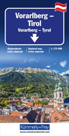 Hallwag Kümmerly+Frey AG, Hallwag Kümmerly+Frey AG - Vorarlberg - Tirol - Südtirol Regionalkarte 1: 175 000