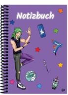 E&amp;Z Verlag GmbH - A 4 Notizbuch Manga Quinn, lila, kariert