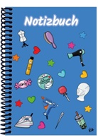 E&amp;Z Verlag GmbH - A 4 Notizbuch Manga Items, blau, liniert