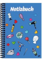 E&amp;Z Verlag GmbH - A 5 Notizbuch Manga Items, blau, liniert