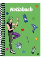 E&amp;Z Verlag GmbH - A 4 Notizbuch Manga Quinn, grün, blanko
