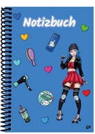 E&amp;Z Verlag GmbH - A 5 Notizbuch Manga Enora, blau, kariert