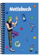E&amp;Z Verlag GmbH - A 5 Notizbuch Manga Quinn, blau, liniert