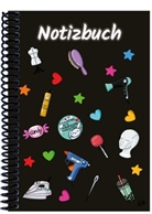 E&amp;Z Verlag GmbH - A 4 Notizbuch Manga Items, schwarz, blanko