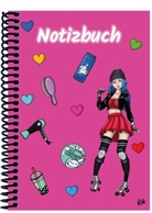 E&amp;Z Verlag GmbH - A 5 Notizbuch Manga Enora, pink, blanko