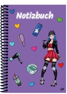 E&amp;Z Verlag GmbH - A 4 Notizbuch Manga Enora, lila, blanko