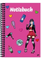 E&amp;Z Verlag GmbH - A 4 Notizbuch Manga Enora, pink, kariert