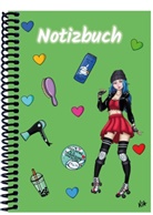 E&amp;Z Verlag GmbH - A 5 Notizbuch Manga Enora, grün, kariert