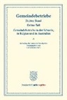 Carl Johannes Fuchs, Carl Johannes Fuchs - Gemeindebetriebe in der Schweiz, in Belgien und in Australien.. Bd.3, Tl. 3