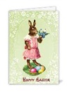 Doppelkarte. Happy Easter