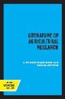 J. Richard Blanchard, J. Richard Ostvold Blanchard, Harald Ostvold - Literature of Agricultural Research