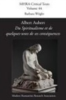 Barbara Wright - Albert Aubert, 'du Spiritualisme Et de Quelques-Unes de Ses Consequences'