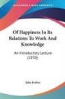 John Forbes - Of Happiness In Its Relations To Work And Knowledge