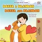Kidkiddos Books, Inna Nusinsky - Boxer and Brandon (Portuguese English Bilingual Book for Kids-Brazilian)