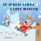 Shelley Admont, Kidkiddos Books - I Love Winter (Romanian English Bilingual Children's Book)