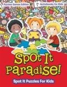 Activibooks For Kids - Spot It Paradise! Spot It Puzzles For Kids - Puzzles Games Edition