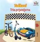Kidkiddos Books, Inna Nusinsky - The Wheels The Friendship Race (Serbian Book for Kids)