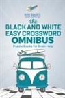Puzzle Therapist - The Black and White Easy Crossword Omnibus | Puzzle Books for Brain Help