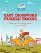 Puzzle Therapist - Easy Crossword Puzzle Books | Large Print Books for Travels (with 81 puzzles!)