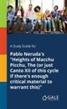 Cengage Learning Gale - A Study Guide for Pablo Neruda's "Heights of Macchu Picchu, The (or Just Canto XII of This Cycle If There's Enough Critical Material to Warrant This)"