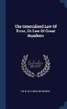 Francis Ysidro Edgeworth - The Generalised Law Of Error, Or Law Of Great Numbers