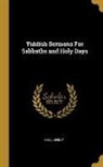 Masliansky - Yiddish Sermons for Sabbaths and Holy Days